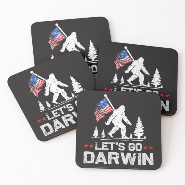 Item preview, Let_s Go Darwin  Bigfoot US Flag  designed and sold by Ayana Todd.