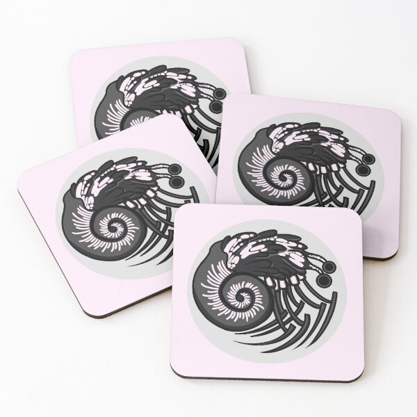 Item preview, Shellfish swirl - In grey  designed and sold by midnight-roses.