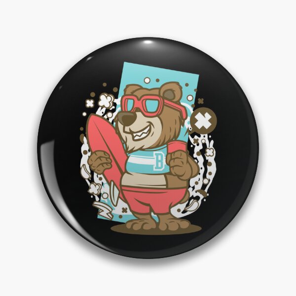 Item preview, bear surfing, animals lover,   designed and sold by TaycraftUSA.