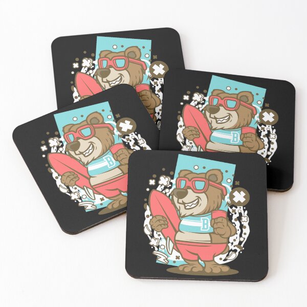 Item preview, bear surfing, animals lover,   designed and sold by TaycraftUSA.