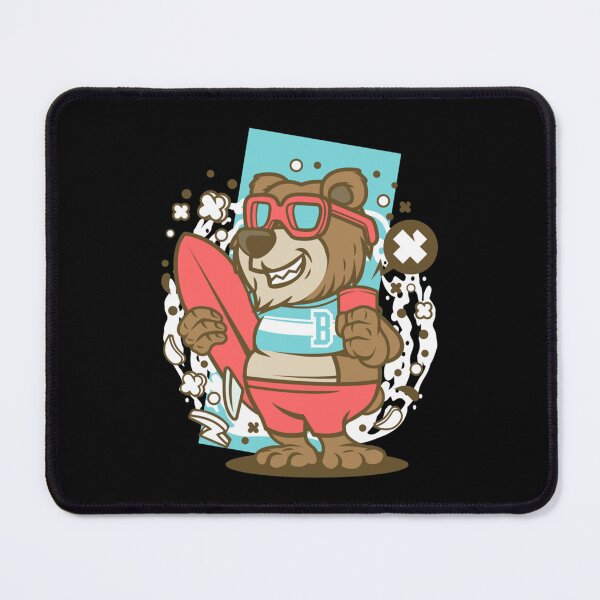 Item preview, bear surfing, animals lover,   designed and sold by TaycraftUSA.