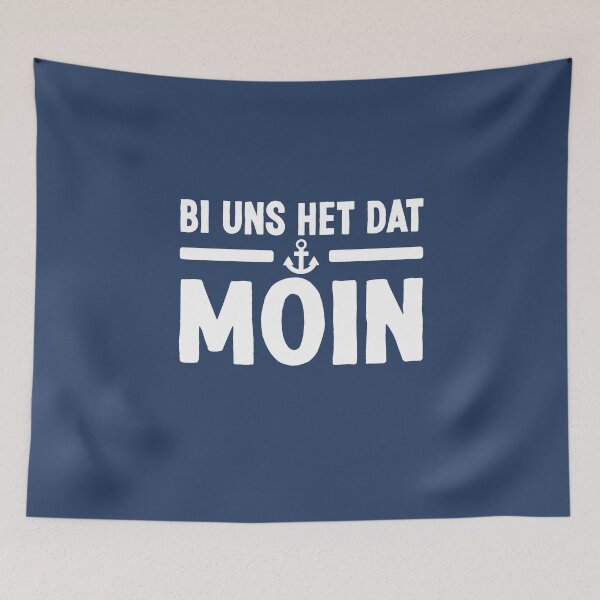 Artikelvorschau, Bi uns het dat Moin Plattdeutsche Sprüche Norddeutsch entworfen und verkauft von Team150Designz.