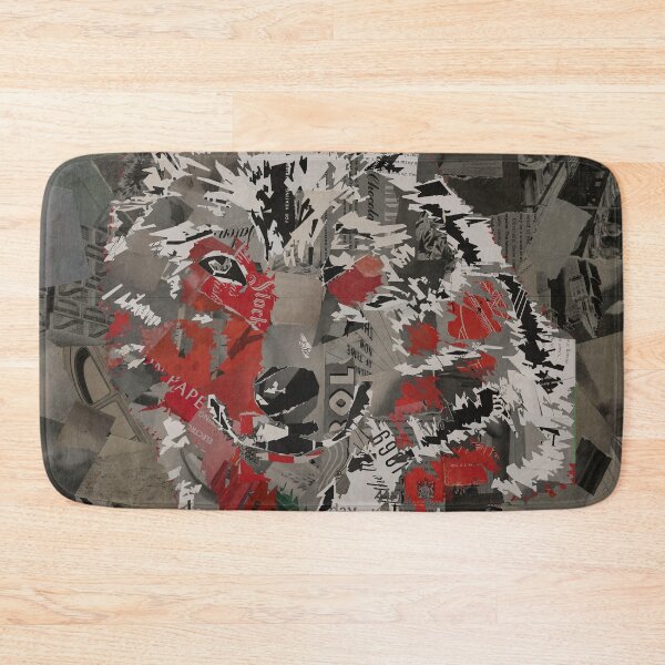 Item preview, Leader Of the Pack Abstract Paper Vintage Collage Art Wolf Head- Abstract Wolf head designed and sold by MAEffects.