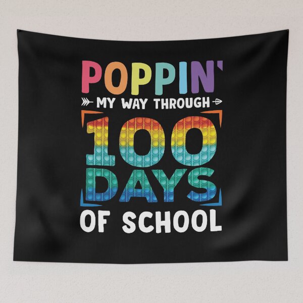 Item preview, Poppin My Way Through 100 Days Of School Shirt, I Crushed 100 Days of School Shirt, Boy 100 Days of School Shirt, Funny Kids School Shirt designed and sold by aymob.