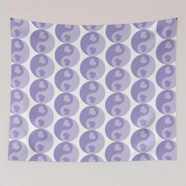 Item preview, Heart Yin Yang - Lavender designed and sold by kyanitedesigns.