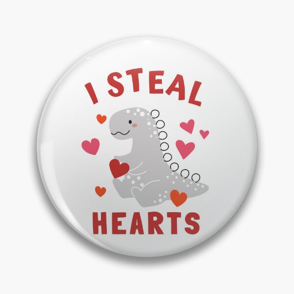 Item preview, I Steal Hearts Dinosaur (Valentines Gift For Kids) designed and sold by i-longmanshop.