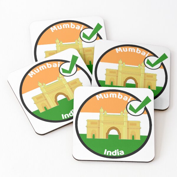 Item preview, India Mumbai landmark flag designed and sold by WhereIsTravis.