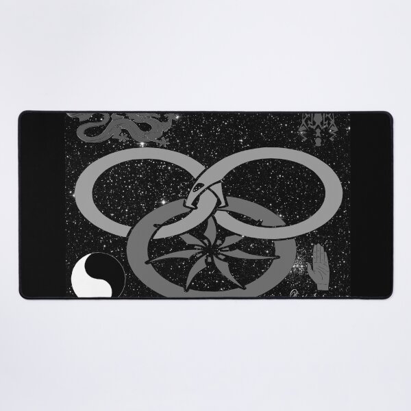 Item preview, Wheel of Time - Tel'aran'rhiod and symbols - black and white designed and sold by DragonWorks Art Prints.