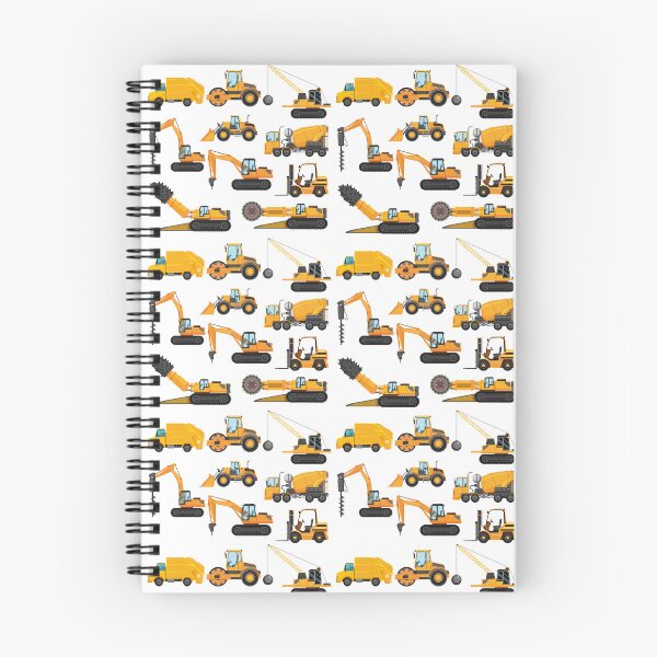 Item preview, Different types of construction trucks and excavators designed and sold by HelloFromAja.
