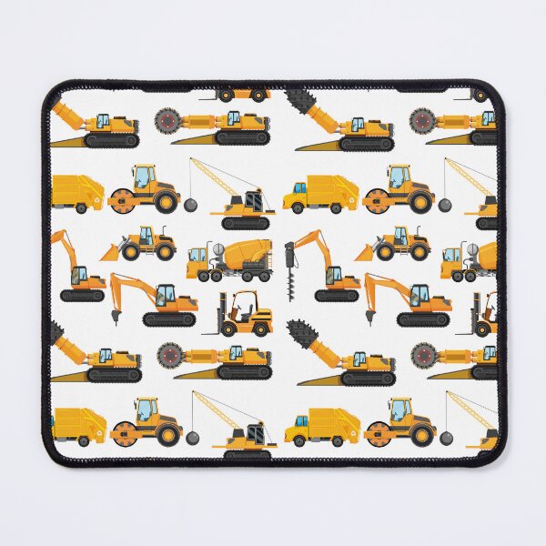 Item preview, Different types of construction trucks and excavators designed and sold by HelloFromAja.