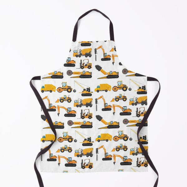 Item preview, Different types of construction trucks and excavators designed and sold by HelloFromAja.