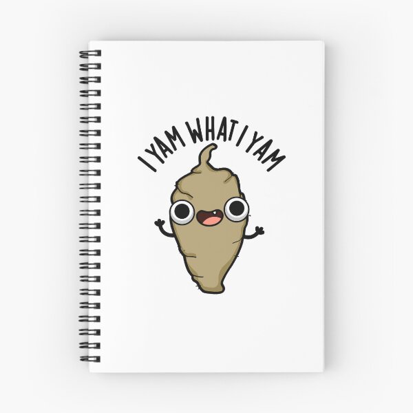 Item preview, I Yam What I Yam Funny Veggie Puns  designed and sold by punnybone.