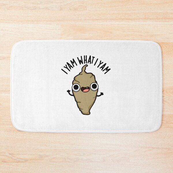 Item preview, I Yam What I Yam Funny Veggie Puns  designed and sold by punnybone.