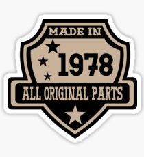 Made In 1978 All Original Parts Sticker