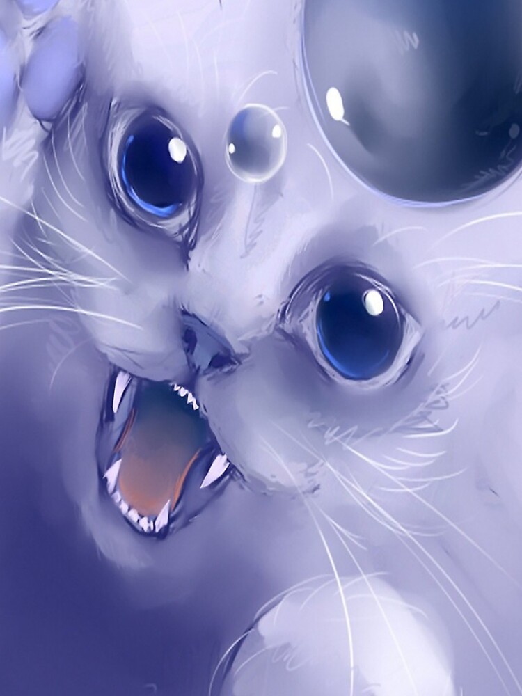 Thumbnail 5 of 5, iPhone Case, White cat designed and sold by RikIka.