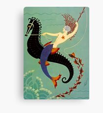 Erte’s Beautiful Art Deco Design “Water” Canvas Print