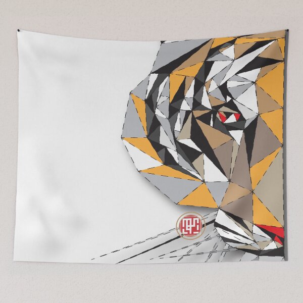 Item preview, Tigerlowpoly Black Divide designed and sold by mingmushi.