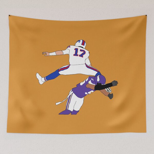Item preview, Buffalo Bills Josh Allen Hurdle  designed and sold by Natasha Webb.