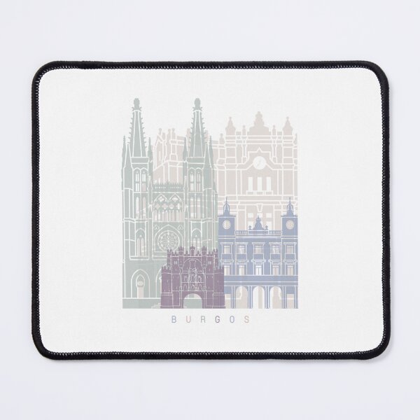 Item preview, BURGOS SKYLINE POSTER PASTEL designed and sold by paulrommer.