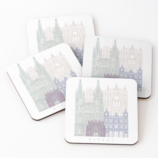 Item preview, BURGOS SKYLINE POSTER PASTEL designed and sold by paulrommer.