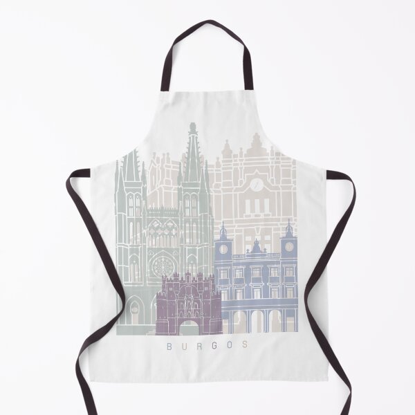 Item preview, BURGOS SKYLINE POSTER PASTEL designed and sold by paulrommer.