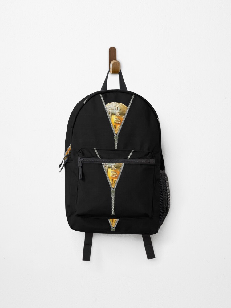 Thumbnail 1 of 3, Backpack, Bitcoin Zipper designed and sold by StepupDesign.