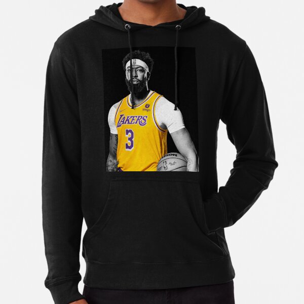 Anthony Davis LA Lakers Men's Black Finals Jersey #3 Black Mamba