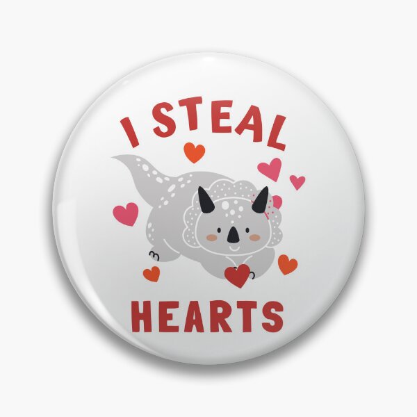 Item preview, I Steal Hearts Dinosaur (Valentines Gift For Kids) designed and sold by i-longmanshop.