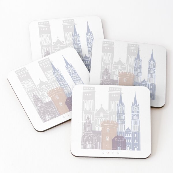 Item preview, CAEN SKYLINE POSTER PASTEL designed and sold by paulrommer.