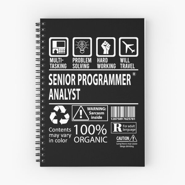 Item preview, Senior Programmer Analyst T Shirt - MultiTasking Certified Job Gift Item Tee designed and sold by andahanson.
