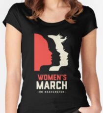 Official women's march on washington Women's Fitted Scoop T-Shirt