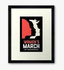 Official women's march on washington Framed Print