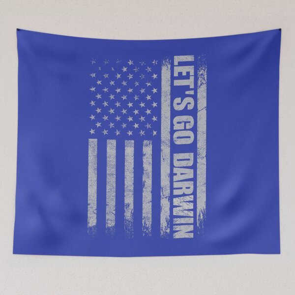 Item preview, Let_s Go Darwin  Gift lets go Darwin Vintage USA Flag  designed and sold by Natasha Webb.