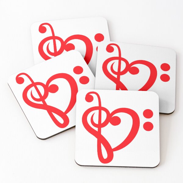Item preview, St Valentine's Day Musical Note Hearts Valentine's Day Wishes and Messages designed and sold by MottoDigging.