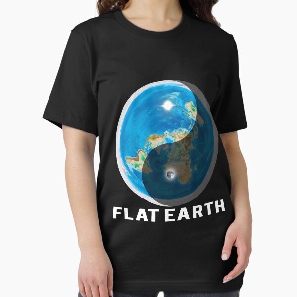 Flat Earth Yin and Yang Essential T-Shirt