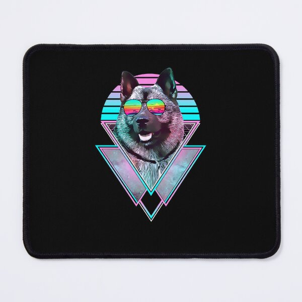 Item preview, Norwegian Elkhound Dog Vintage Retro Vaporwave Beach Vibe designed and sold by tigaaadrivaaa.