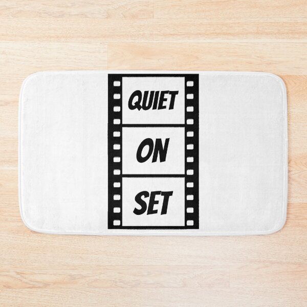 Item preview, Quiet on Set (black font) designed and sold by WhiskeySparkle.