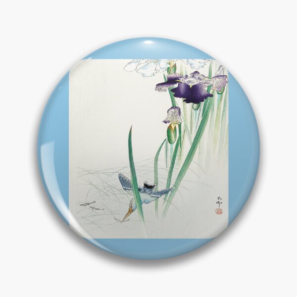 Item preview, Kingfisher and irises (1900 - 1930)    designed and sold by ManateesOZ.