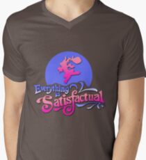 Everything is Satisfactual Men's V-Neck T-Shirt