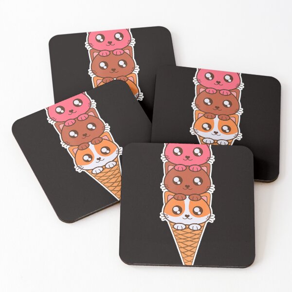 Item preview, Cat Ice Cream Cone T-shirt, Kitty Meow Tee Cute Kitty  designed and sold by VinicioRinaldi.