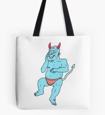 Blue Blue Monster Tote Bag