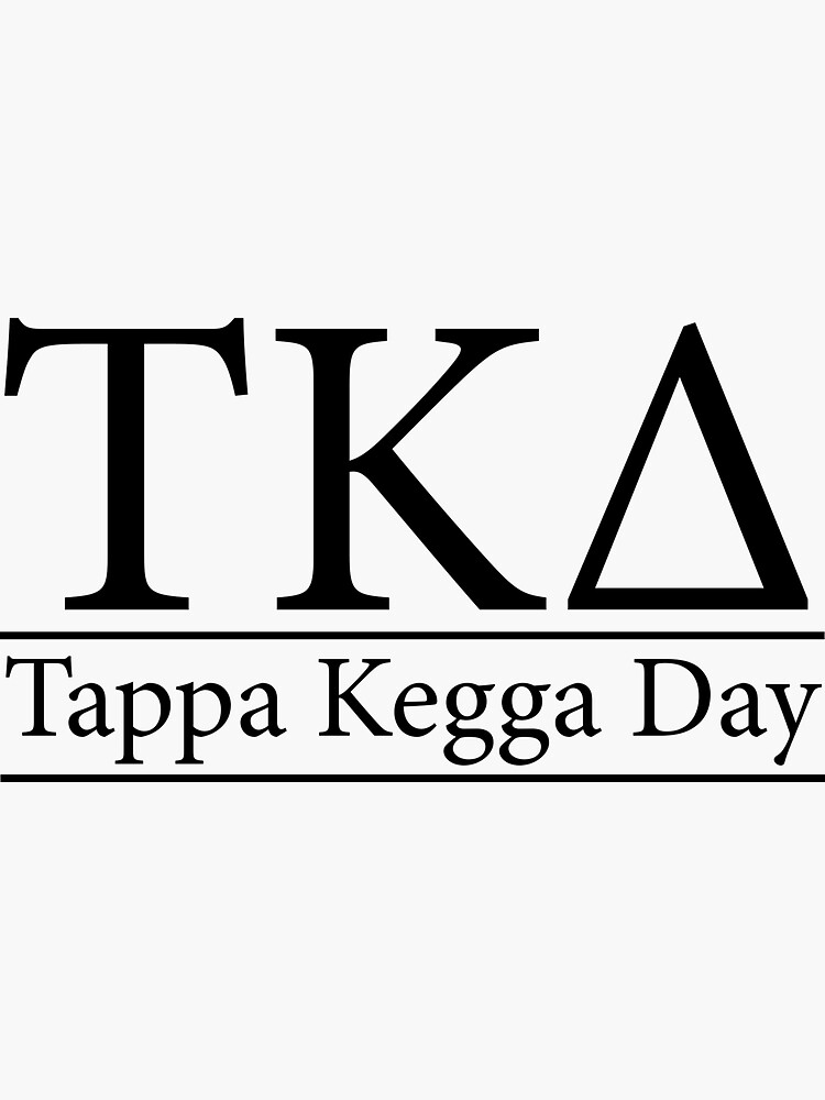 TKD Tappa Kegga Day Sticker