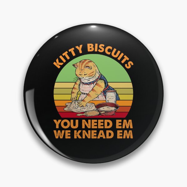 Item preview, Kitty Biscuits We Knead Em You Need Em Cat Making Cookies Vintage  designed and sold by Zahxander35.