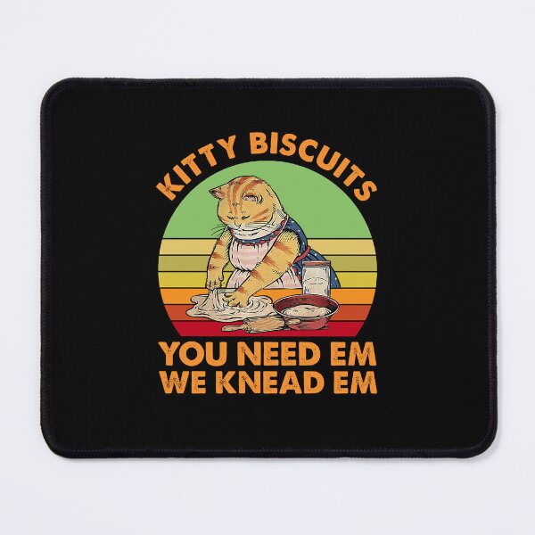 Item preview, Kitty Biscuits We Knead Em You Need Em Cat Making Cookies Vintage designed and sold by Zahxander35.
