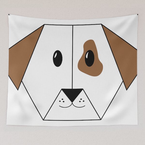 Item preview, origami dog designed and sold by quickkaart.