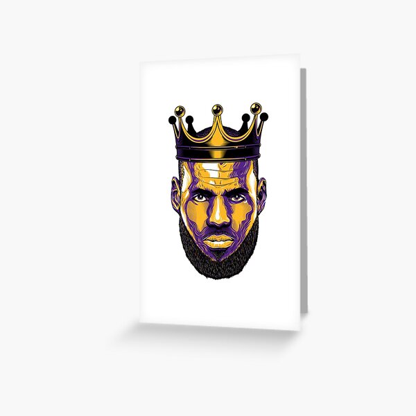 "king james crown logo" Greeting Card by danielleards Redbubble