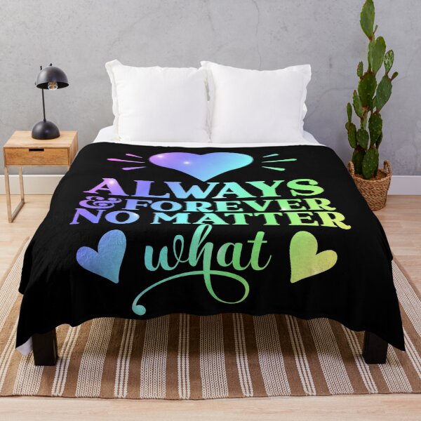 Item preview, Always And Forever No Matter What - Valentine Quote designed and sold by Delandor.