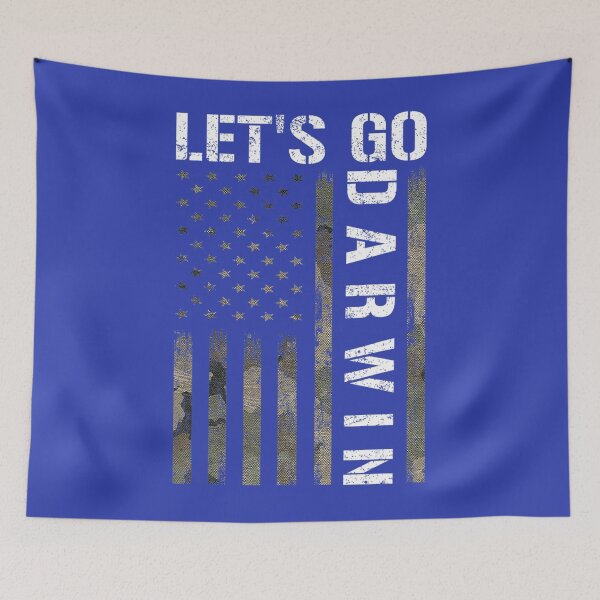 Item preview, Let’s Go Darwin American Camo Flag Lets Go Darwin Women Men   designed and sold by Natasha Webb.