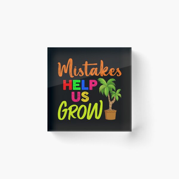 Item preview, Mistakes Help Us Grow Positive Growth Mindset Shirt Back to School Teacher Students designed and sold by CREATIVE-TEE.