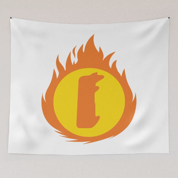 Item preview, Superhero Letter I Fire Insignia designed and sold by ClareJean45.